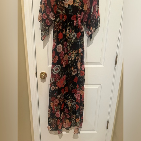 🌻🌺Farm Rio Laina Maxi Sheer Dress with Slip & 🎁👗 - Picture 8 of 16